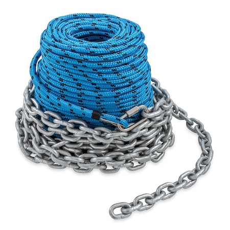 Camco ANCHOR ROPE, 6MM X 200FT ROPE/15FT CHAIN 69082